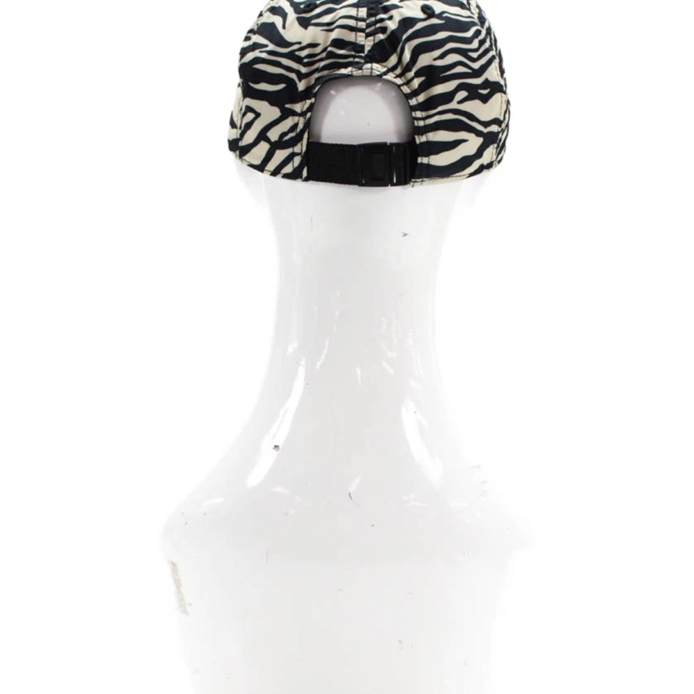 Rag & Bone Womens Textured Lined Zebra Printed Hat White OS LIKE NEW - Picture 4 of 9